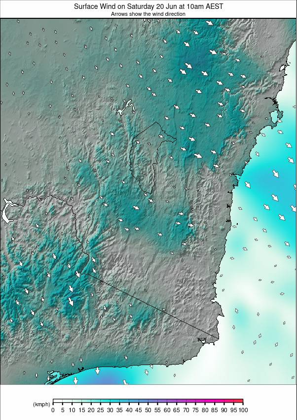 New South Wales weather map - click to go back to main thumbnail page