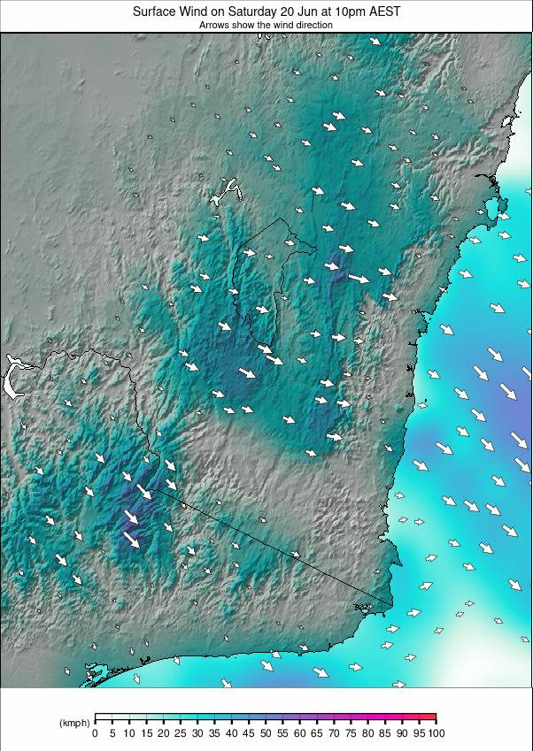 New South Wales weather map - click to go back to main thumbnail page