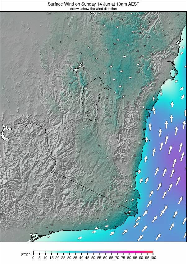 New South Wales weather map - click to go back to main thumbnail page