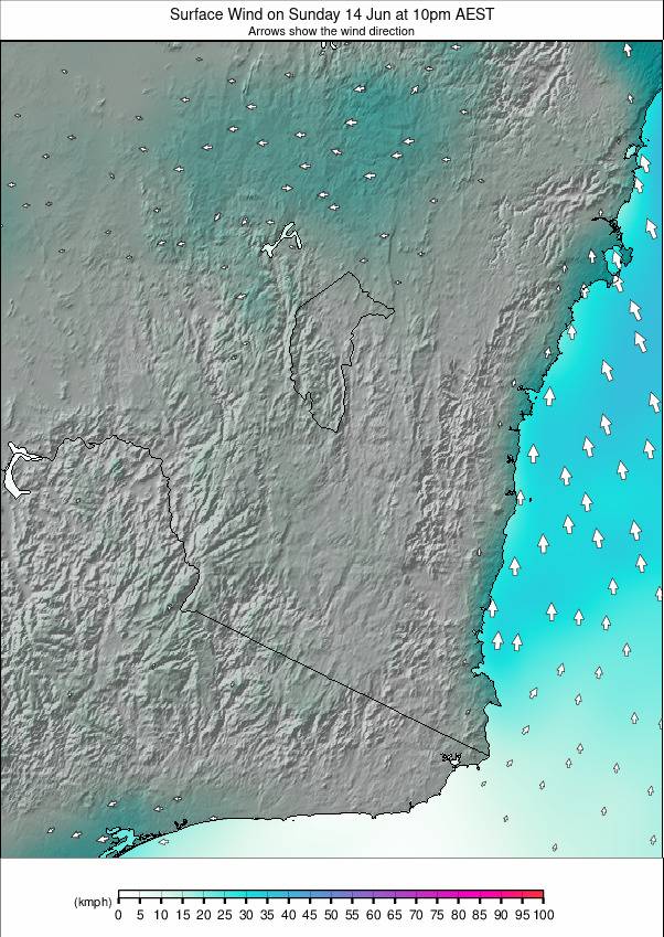 New South Wales weather map - click to go back to main thumbnail page