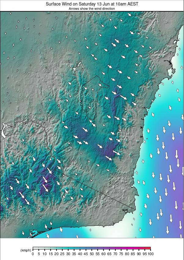 New South Wales weather map - click to go back to main thumbnail page