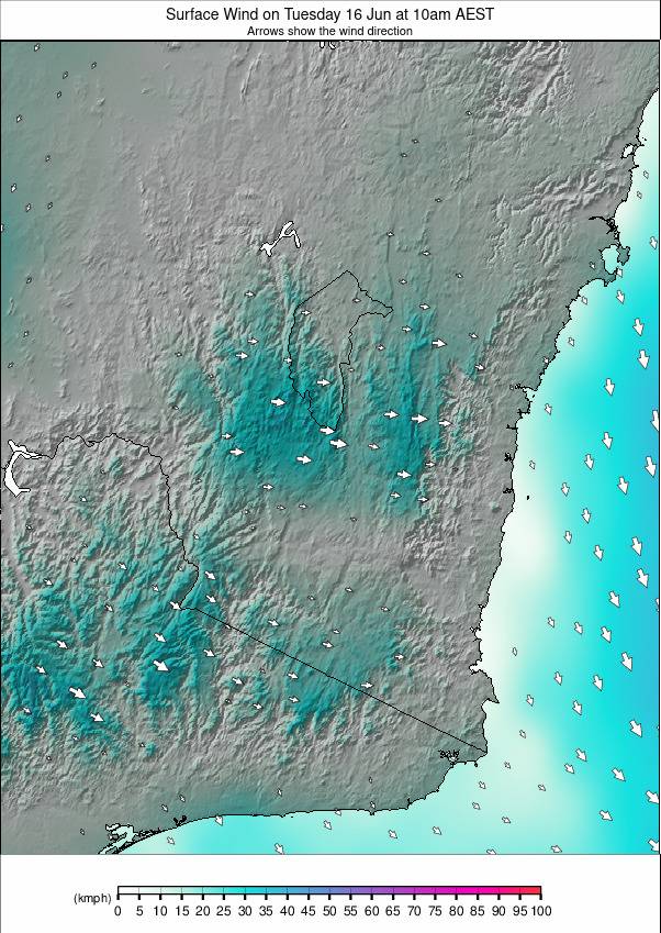 New South Wales weather map - click to go back to main thumbnail page