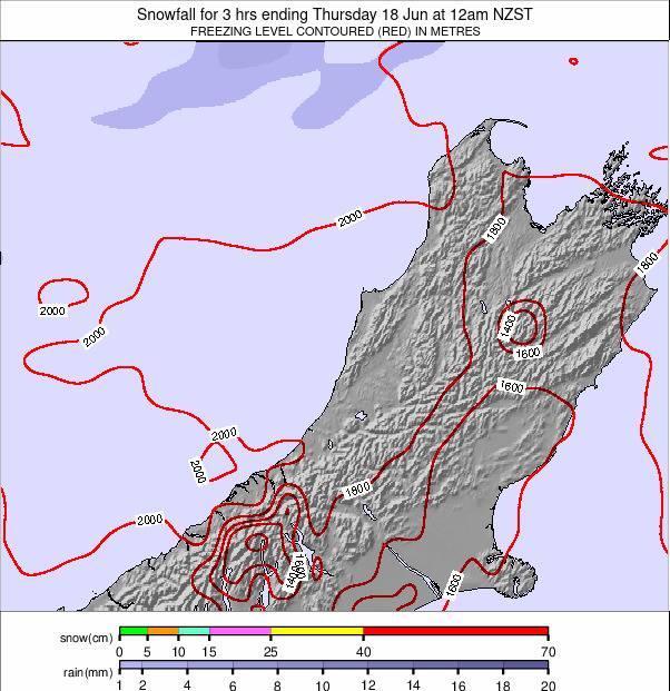 South Island - upper weather map - click to go back to main thumbnail page