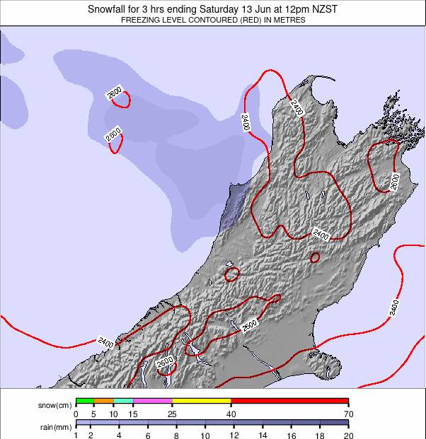 South Island - upper weather map - click to go back to main thumbnail page