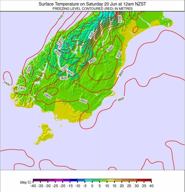 South Island - lower weather map - click to go back to main thumbnail page