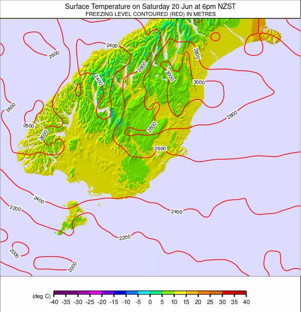 South Island - lower weather map - click to go back to main thumbnail page