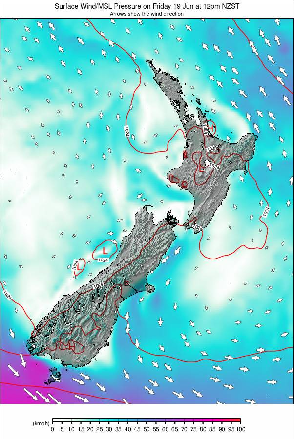 All New Zealand weather map - click to go back to main thumbnail page