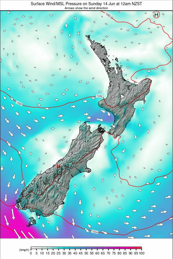 All New Zealand weather map - click to go back to main thumbnail page