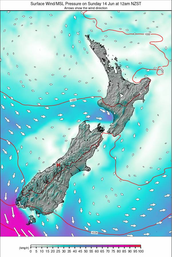 All New Zealand weather map - click to go back to main thumbnail page