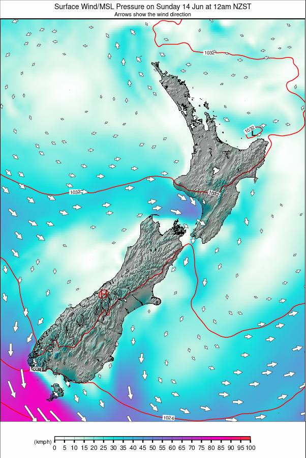 All New Zealand weather map - click to go back to main thumbnail page