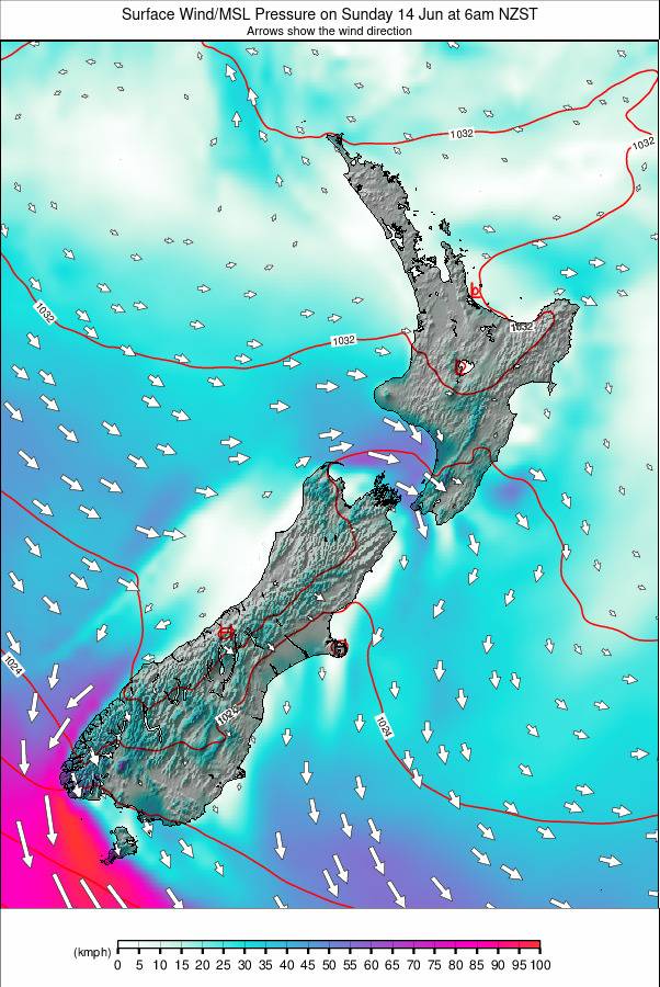 All New Zealand weather map - click to go back to main thumbnail page
