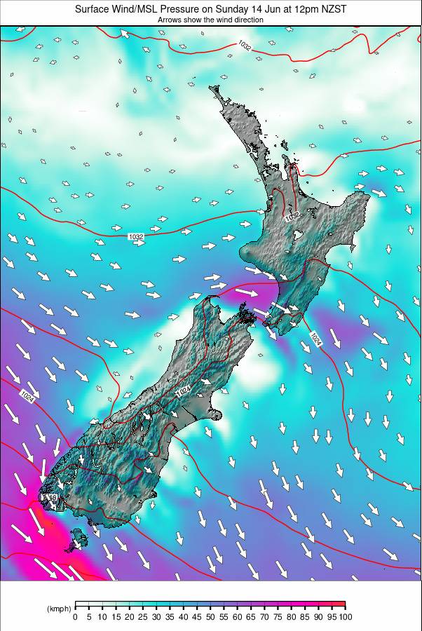 All New Zealand weather map - click to go back to main thumbnail page