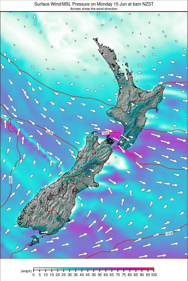All New Zealand weather map - click to go back to main thumbnail page