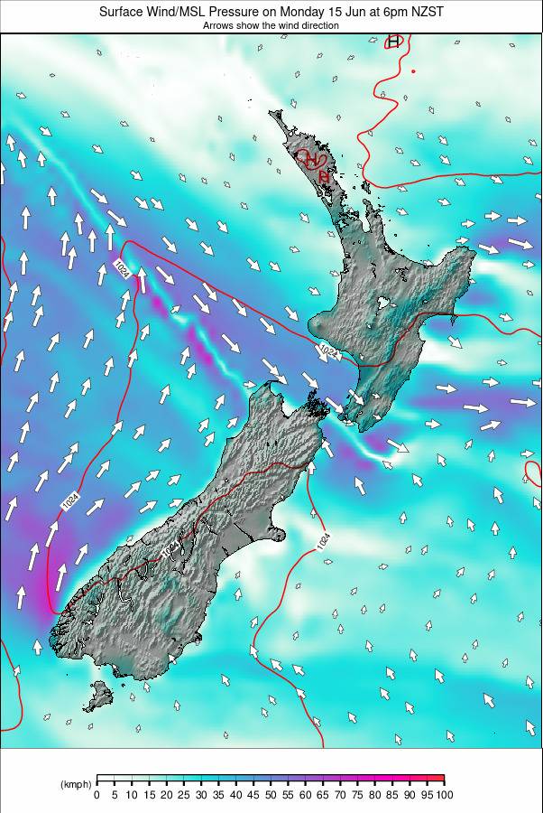 All New Zealand weather map - click to go back to main thumbnail page