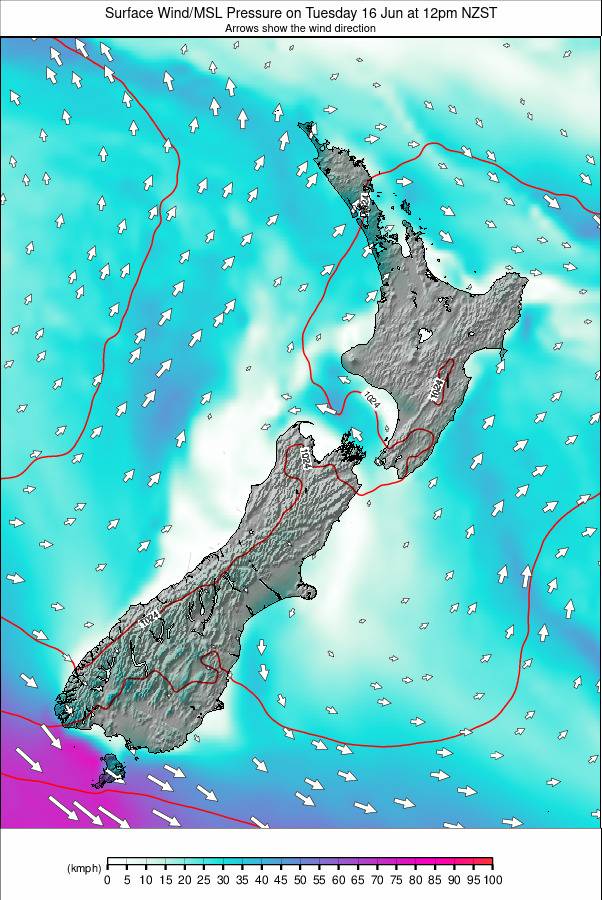 All New Zealand weather map - click to go back to main thumbnail page