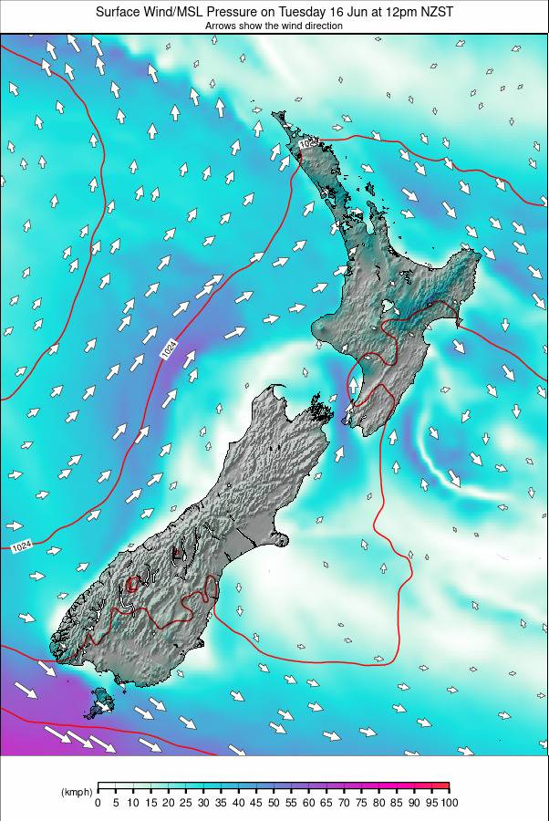 All New Zealand weather map - click to go back to main thumbnail page