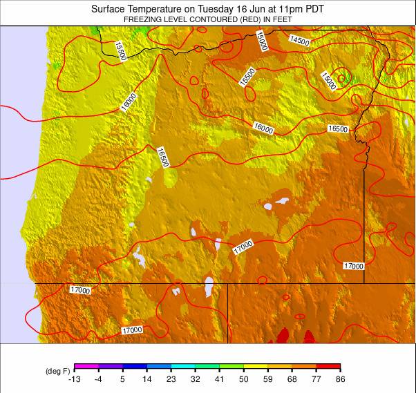 Oregon weather map - click to go back to main thumbnail page