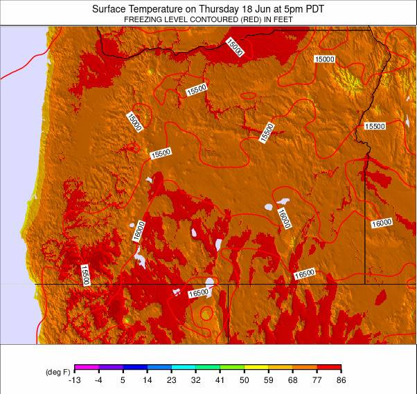 Oregon weather map - click to go back to main thumbnail page