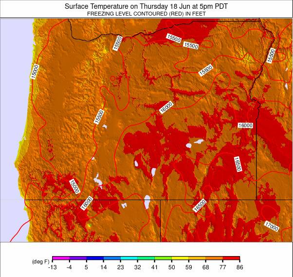 Oregon weather map - click to go back to main thumbnail page