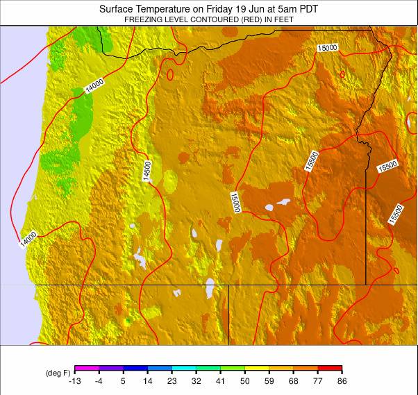 Oregon weather map - click to go back to main thumbnail page