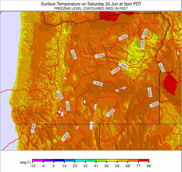 Oregon weather map - click to go back to main thumbnail page