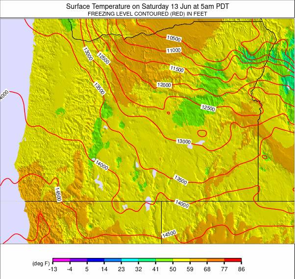 Oregon weather map - click to go back to main thumbnail page