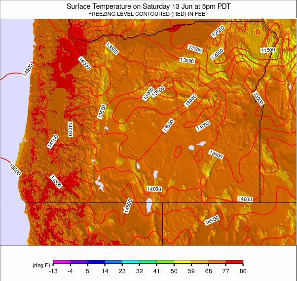 Oregon weather map - click to go back to main thumbnail page