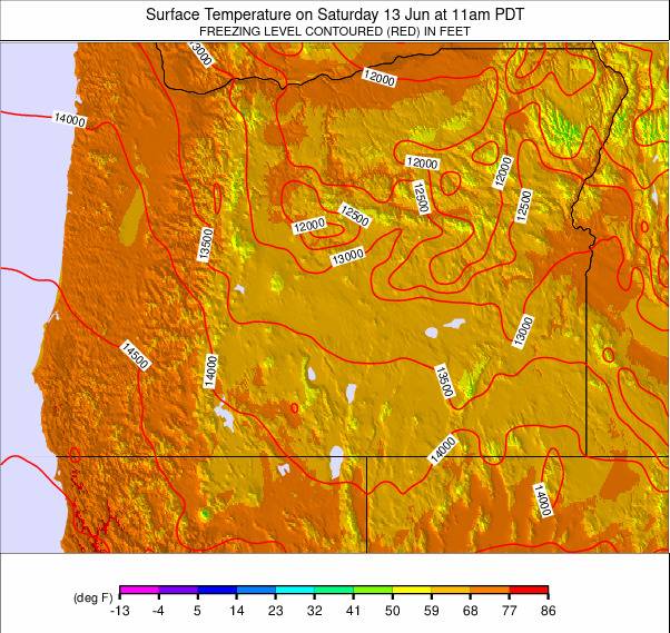Oregon weather map - click to go back to main thumbnail page