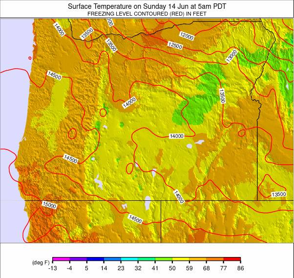 Oregon weather map - click to go back to main thumbnail page