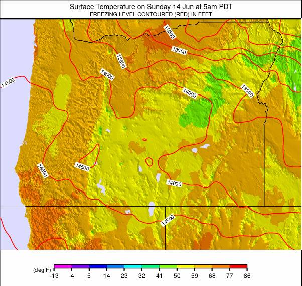Oregon weather map - click to go back to main thumbnail page