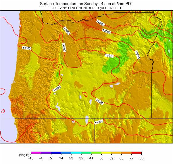 Oregon weather map - click to go back to main thumbnail page