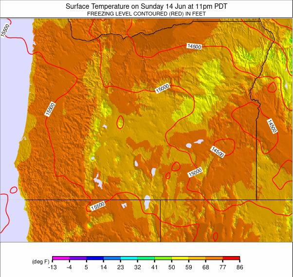 Oregon weather map - click to go back to main thumbnail page