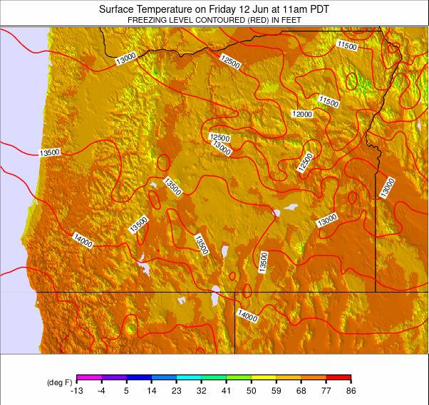 Oregon weather map - click to go back to main thumbnail page
