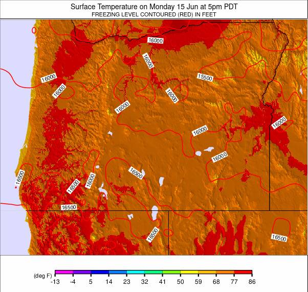 Oregon weather map - click to go back to main thumbnail page