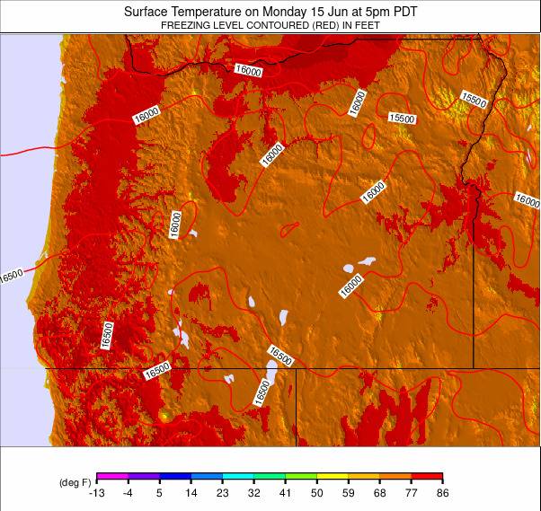Oregon weather map - click to go back to main thumbnail page