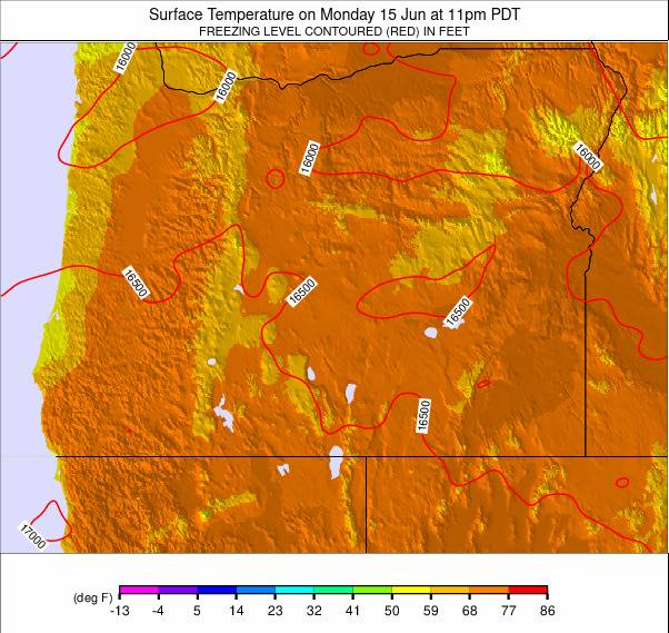 Oregon weather map - click to go back to main thumbnail page