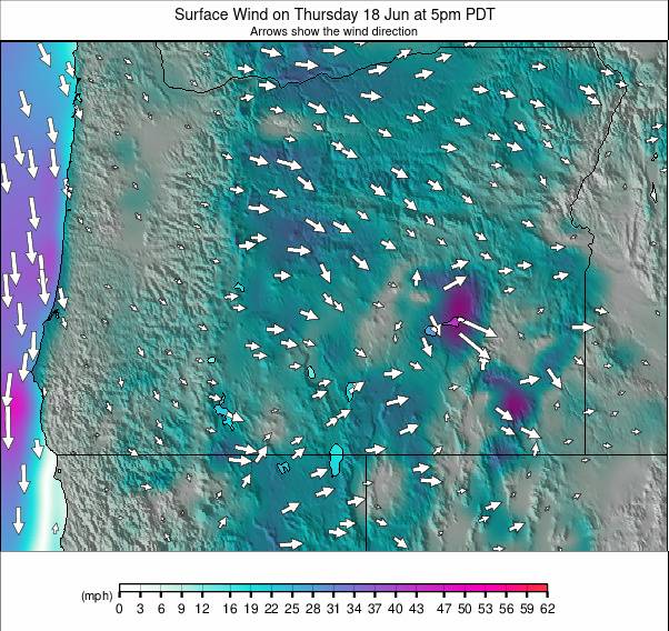 Oregon weather map - click to go back to main thumbnail page
