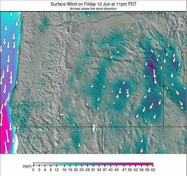 Oregon weather map - click to go back to main thumbnail page