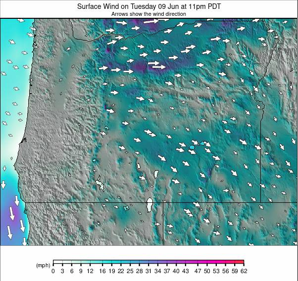 Oregon weather map - click to go back to main thumbnail page