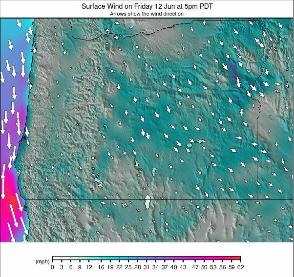 Oregon weather map - click to go back to main thumbnail page