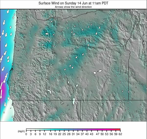 Oregon weather map - click to go back to main thumbnail page