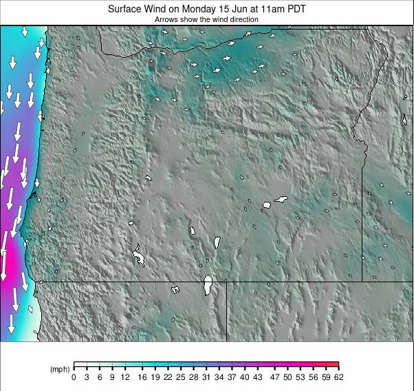 Oregon weather map - click to go back to main thumbnail page