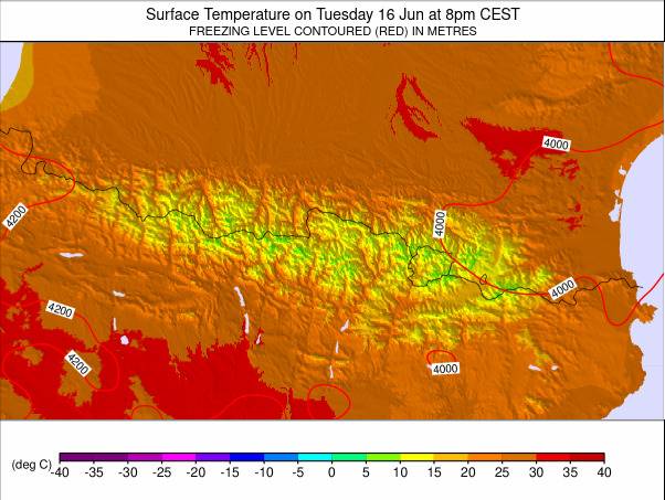 Pyrenees weather map - click to go back to main thumbnail page