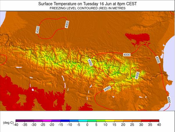 Pyrenees weather map - click to go back to main thumbnail page