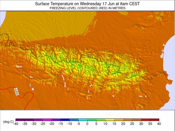 Pyrenees weather map - click to go back to main thumbnail page