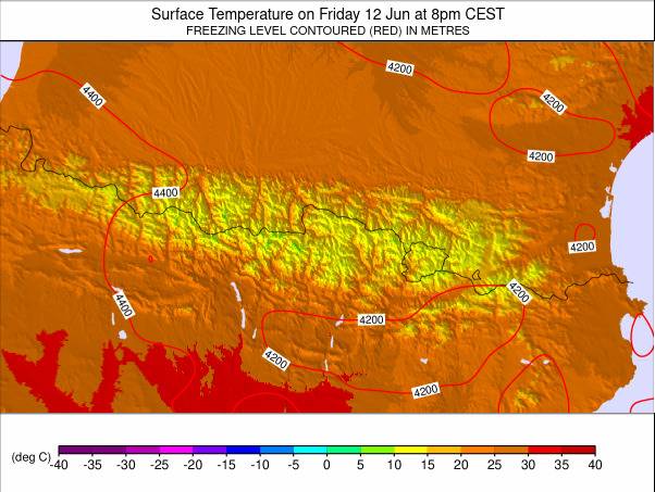 Pyrenees weather map - click to go back to main thumbnail page