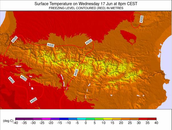 Pyrenees weather map - click to go back to main thumbnail page