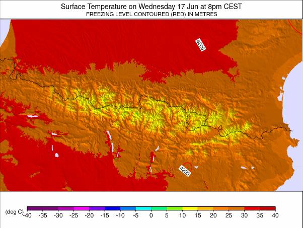Pyrenees weather map - click to go back to main thumbnail page