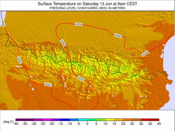 Pyrenees weather map - click to go back to main thumbnail page