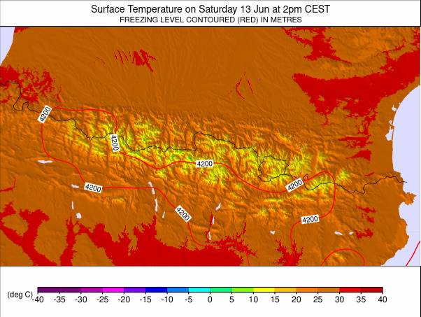 Pyrenees weather map - click to go back to main thumbnail page